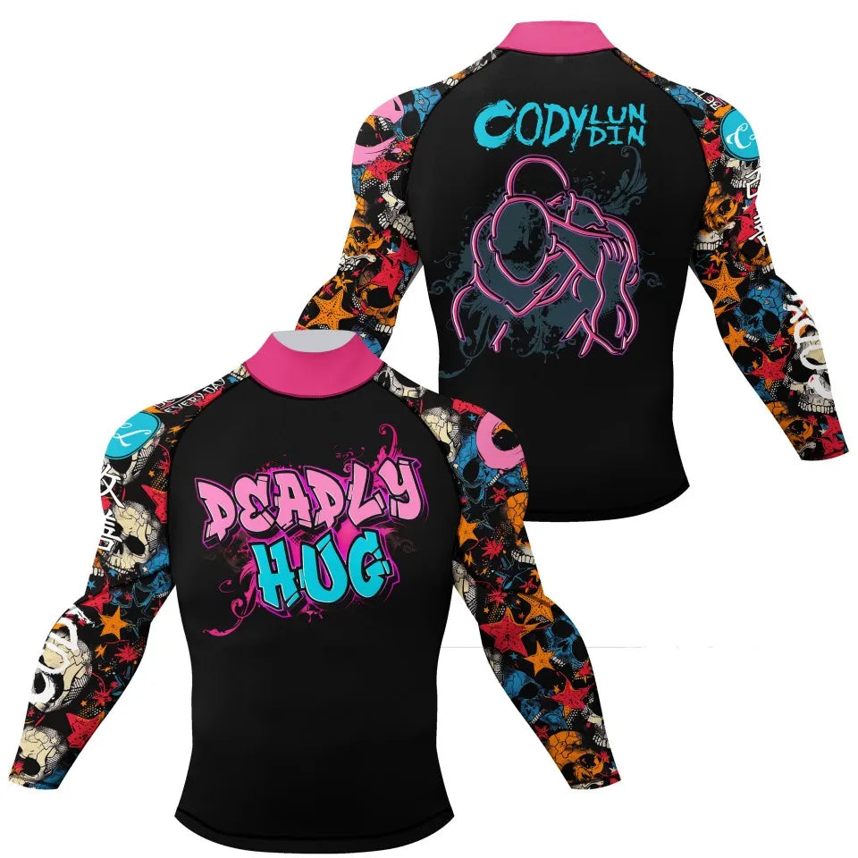 DRILL//CORE Compression Rashguard – Mock Neck Tech Shirt for Combat & Surf