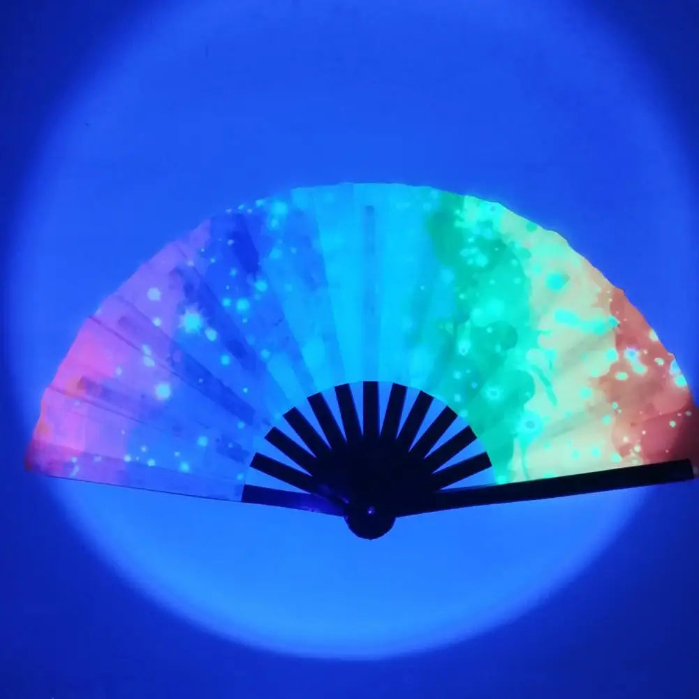 Holo Breeze Folding Rave Fan