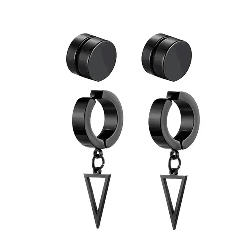 Cyber Edge Magnet Earrings Set