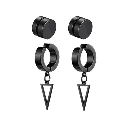 Cyber Edge Magnet Earrings Set