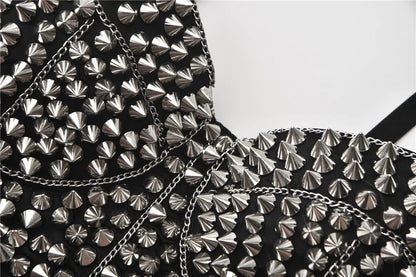 RivetRebel™ Y2K Steampunk Push-Up Bralette