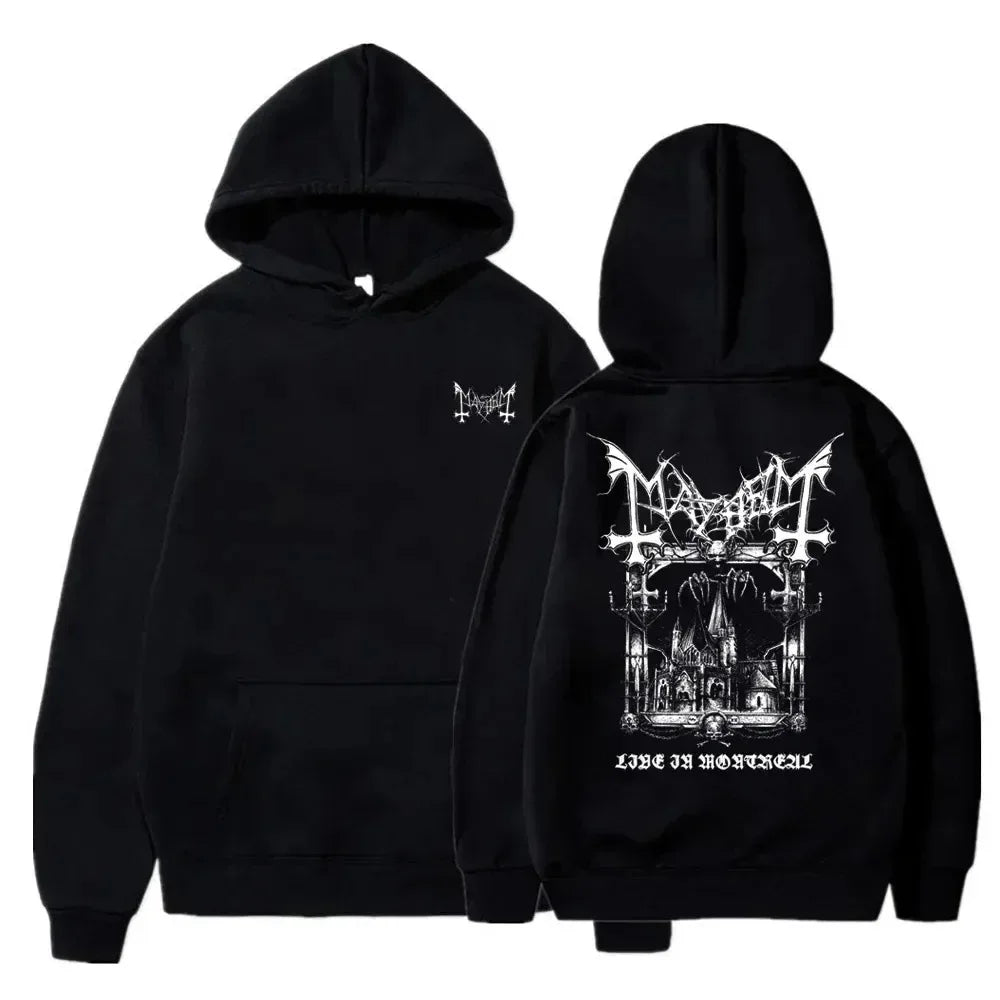 MAYHEM//VOID Black Metal Hoodie – Cyber Grunge Streetwear Drop