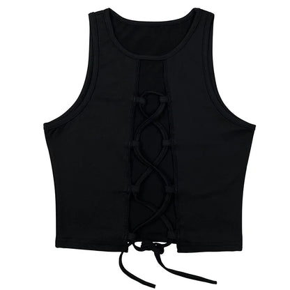 VOIDLINE Cut-Out Halter — Strappy Crop