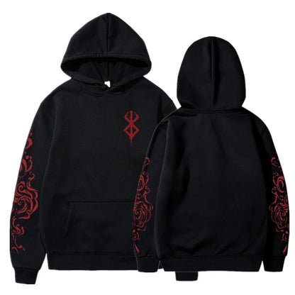 BERSERK//ACID Gothic Oversized Hoodie – Harajuku Dark Streetwear