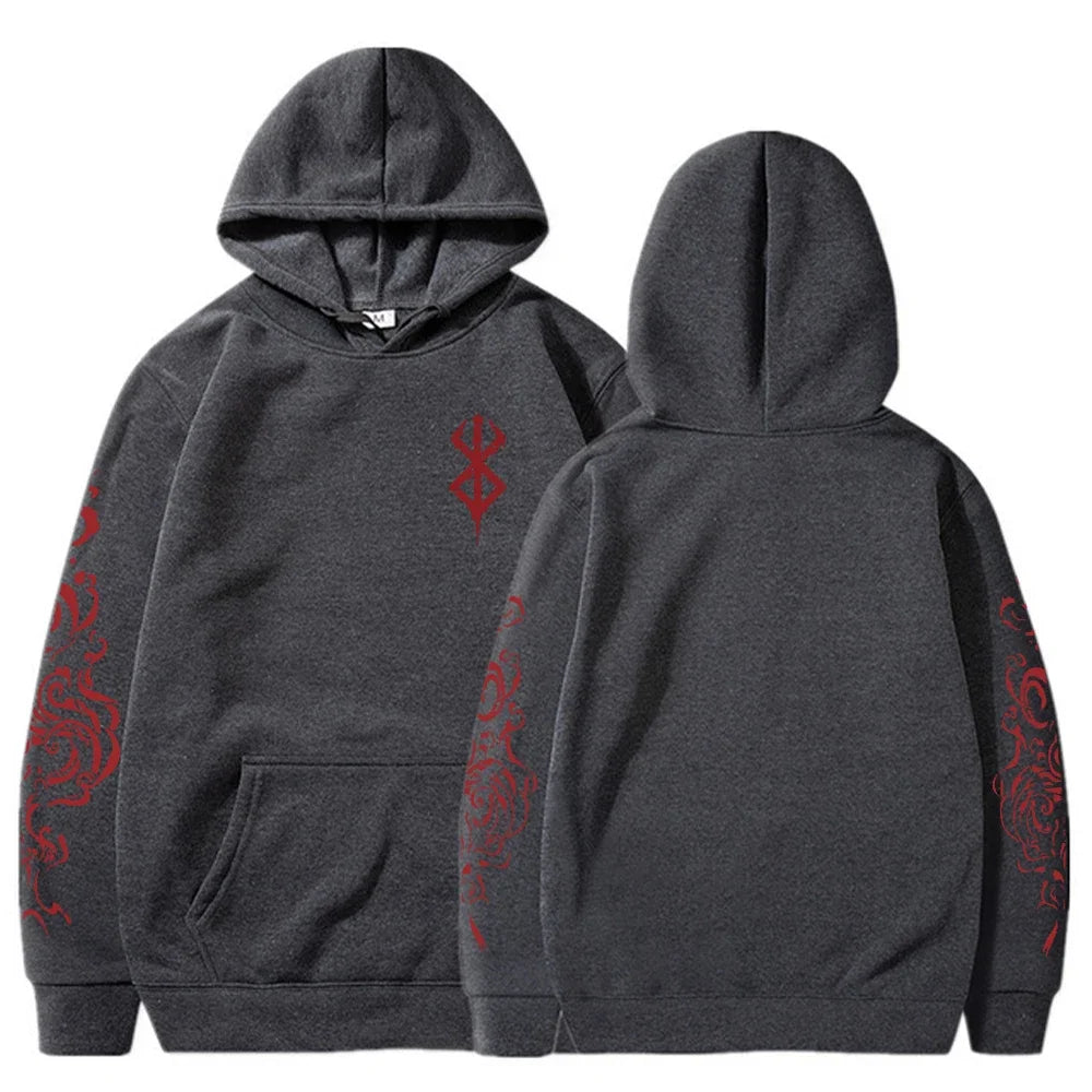 BERSERK//ACID Gothic Oversized Hoodie – Harajuku Dark Streetwear
