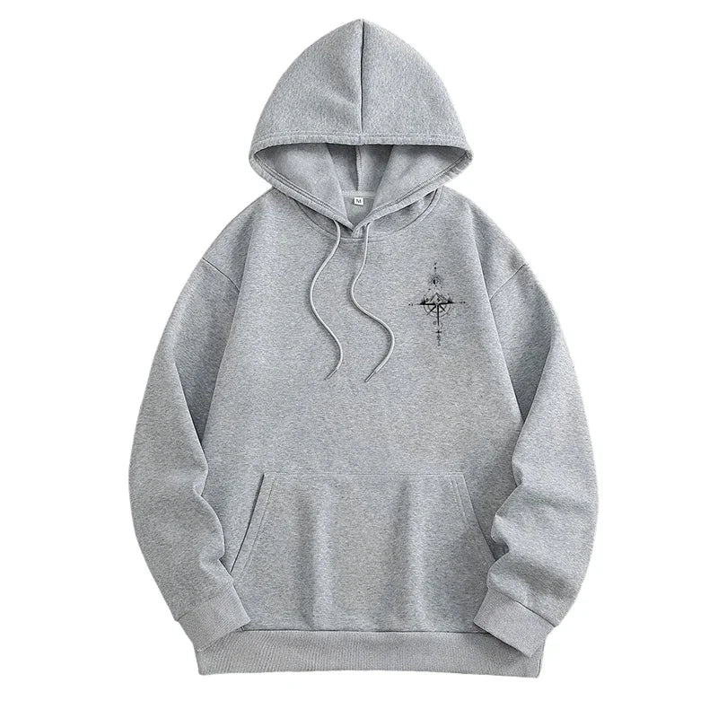 NØRTHBOUND//Compass Hoodie – Vintage Symbolic Streetwear for All Seasons