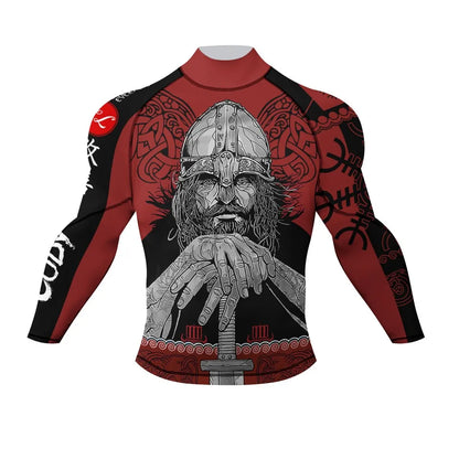 DRILL//CORE Compression Rashguard – Mock Neck Tech Shirt for Combat & Surf