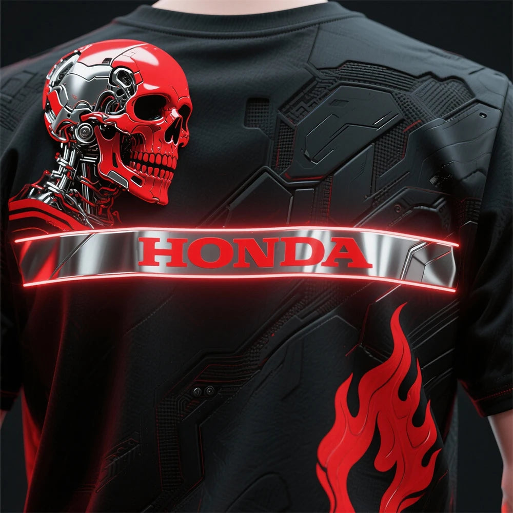 Neo-Honda VelocityMesh™ Cyber Rider Shirt – Breathable Futurist Streetwear