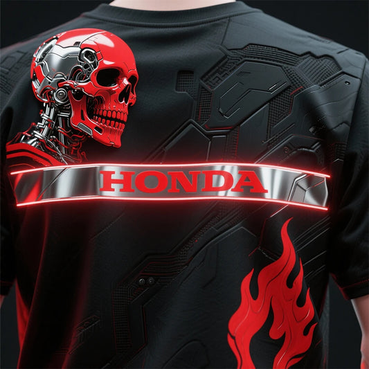 Neo-Honda VelocityMesh™ Cyber Rider Shirt – Breathable Futurist Streetwear