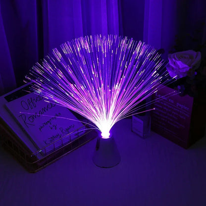 "StarGlow Fiber Optic Lamp – 7 Color LED Magic"