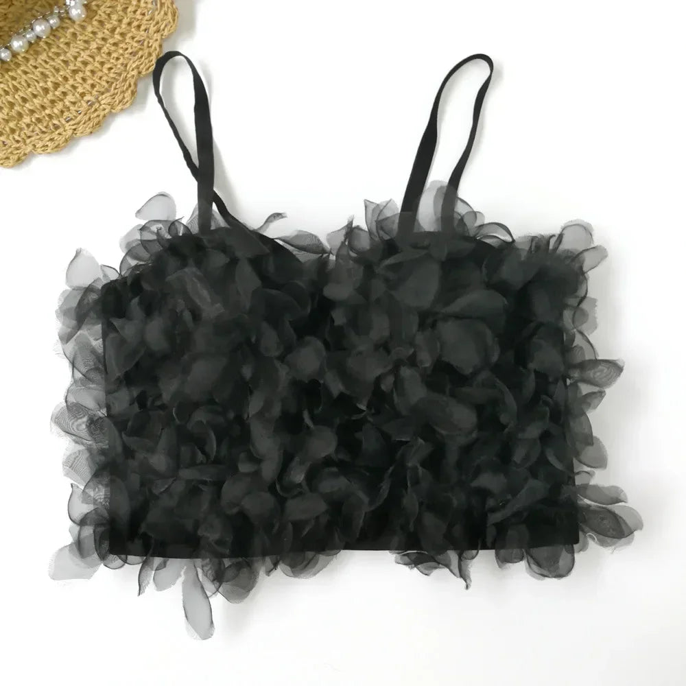 DiamondShine™ Y2K Sequin Push-Up Crop Top