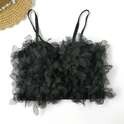 DiamondShine™ Y2K Sequin Push-Up Crop Top