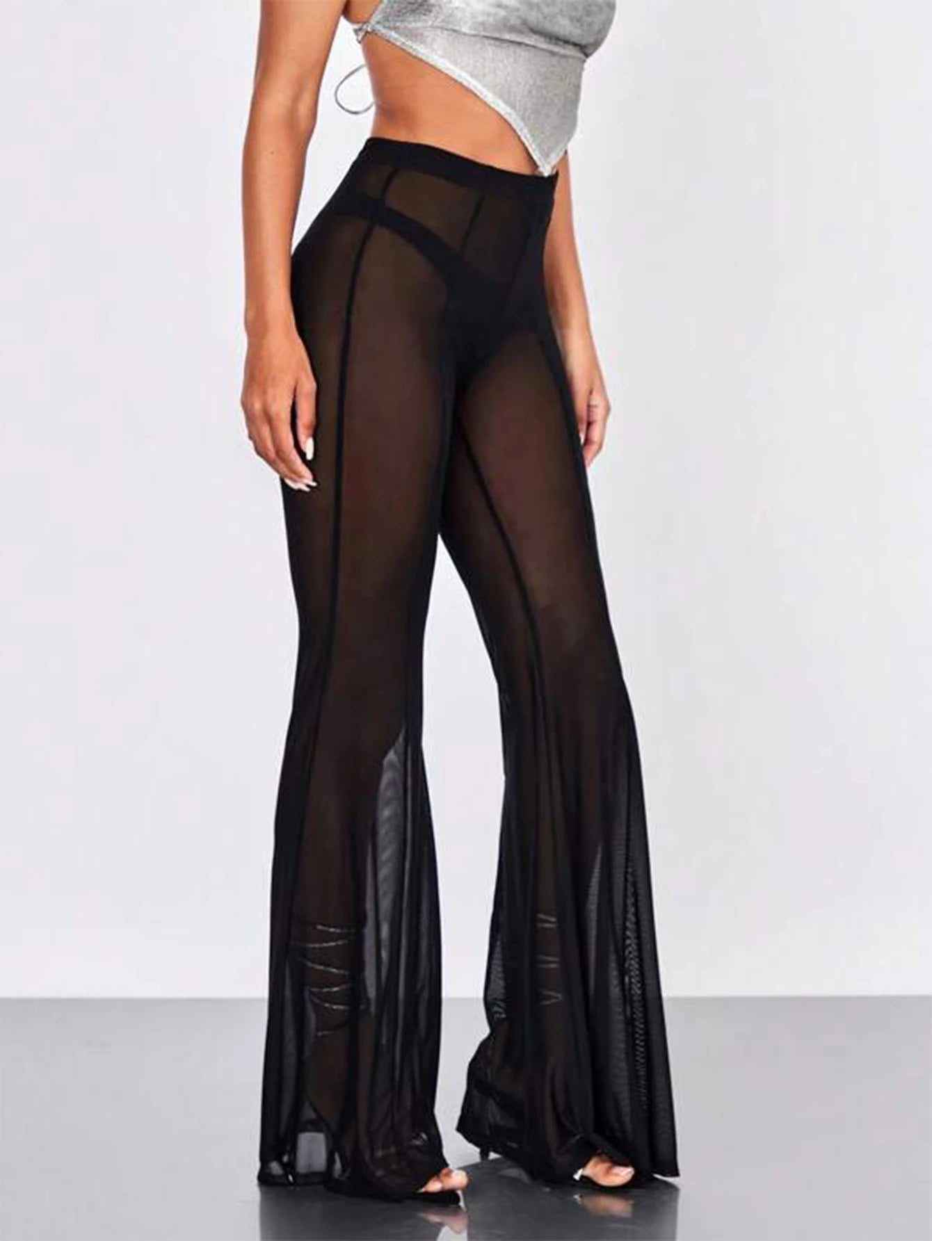 Nebula Mesh Flare Pants