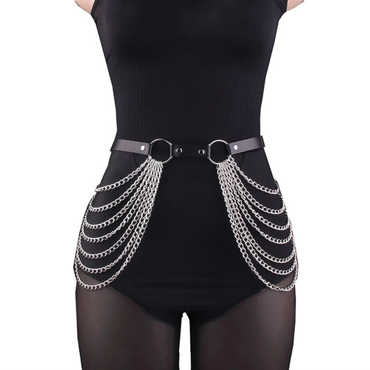 LUSTRA Layered Chain Waist Harness