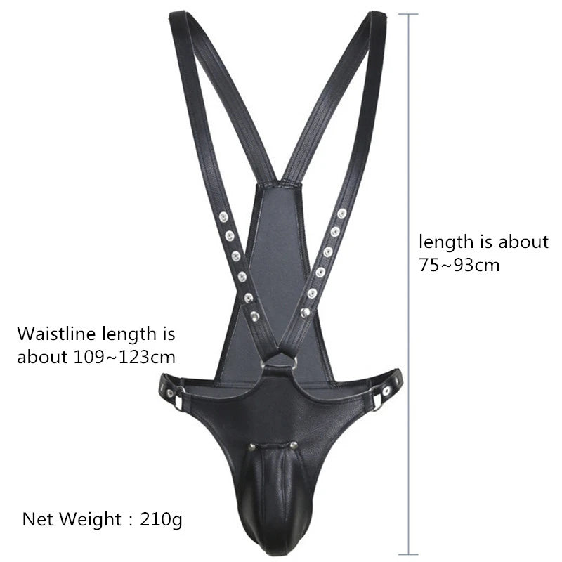 LUSTRA Cageframe Leather Chest Harness