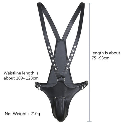 LUSTRA Cageframe Leather Chest Harness