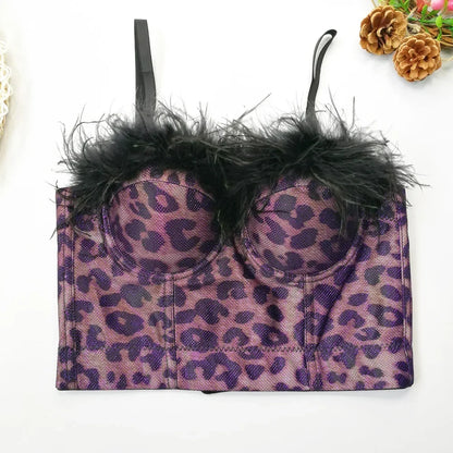 DiamondShine™ Y2K Sequin Push-Up Crop Top