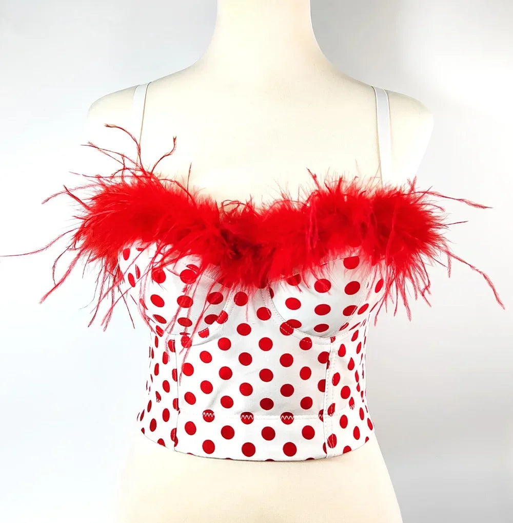 DiamondShine™ Y2K Sequin Push-Up Crop Top