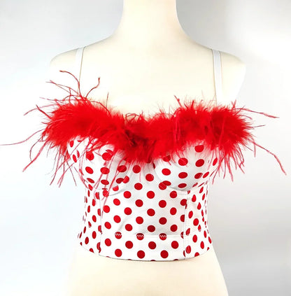 DiamondShine™ Y2K Sequin Push-Up Crop Top