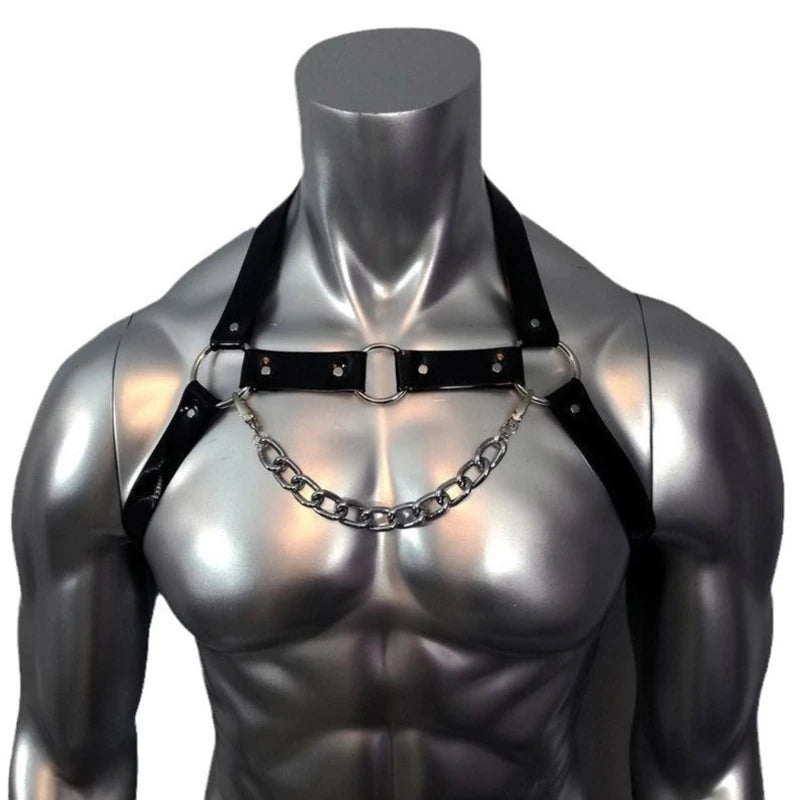 Steel Pulse – Leather Punk Chest Harness