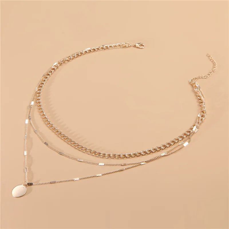 Retro Radiance – Vintage Layered Necklace for Women