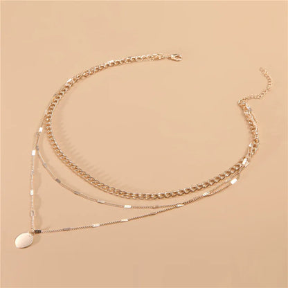 Retro Radiance – Vintage Layered Necklace for Women