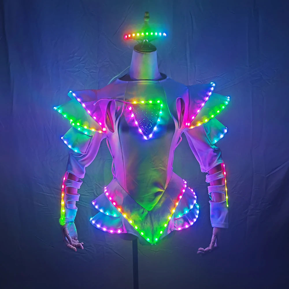 Luminous Bride LED Tutu Dress – Dance & Party Glow