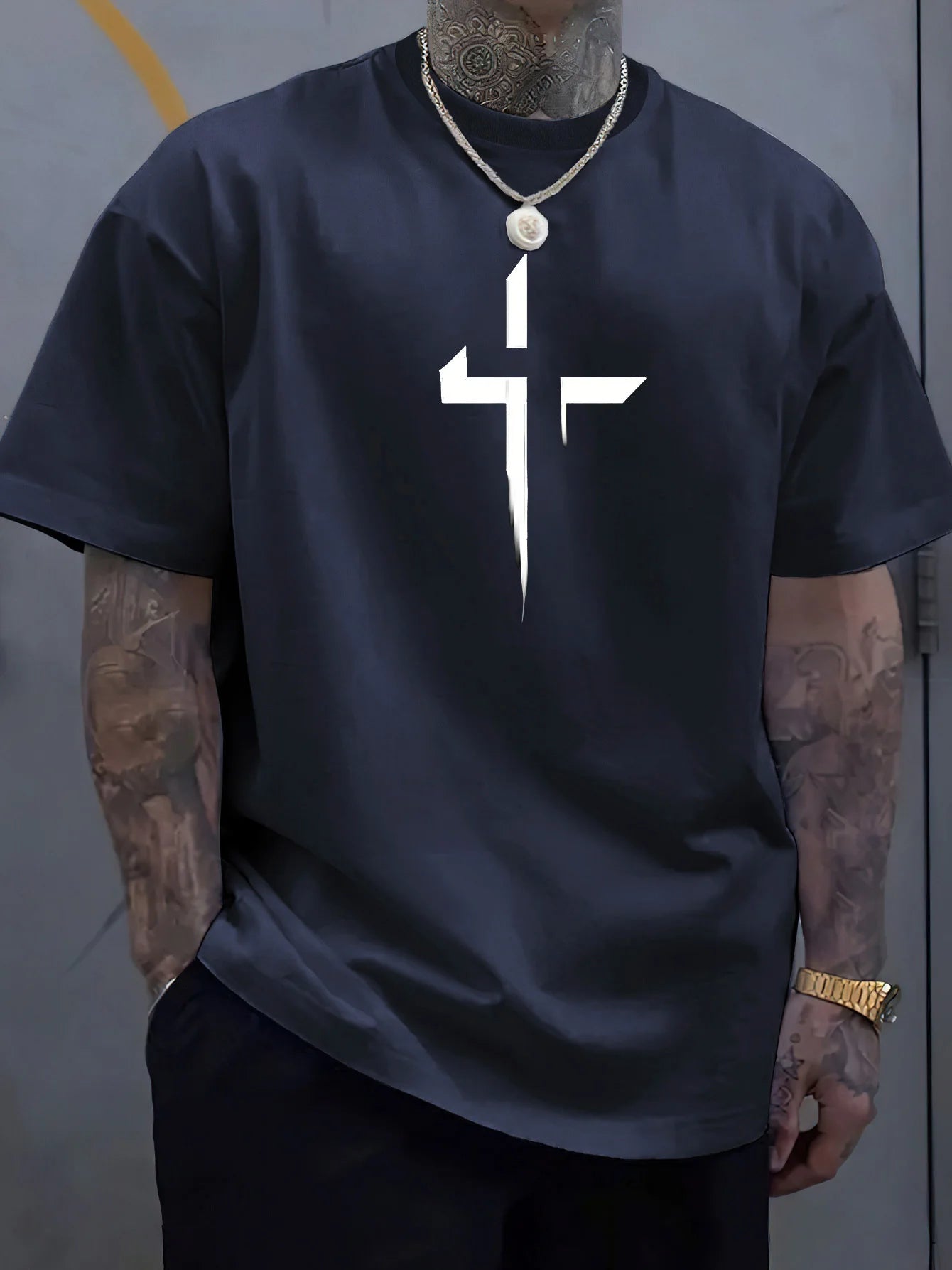 Reverse Cross Vibes – Summer Oversized Tee