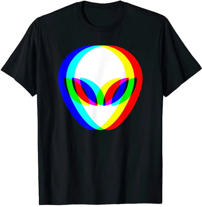 Cosmic Alien Vibes Techno Tee