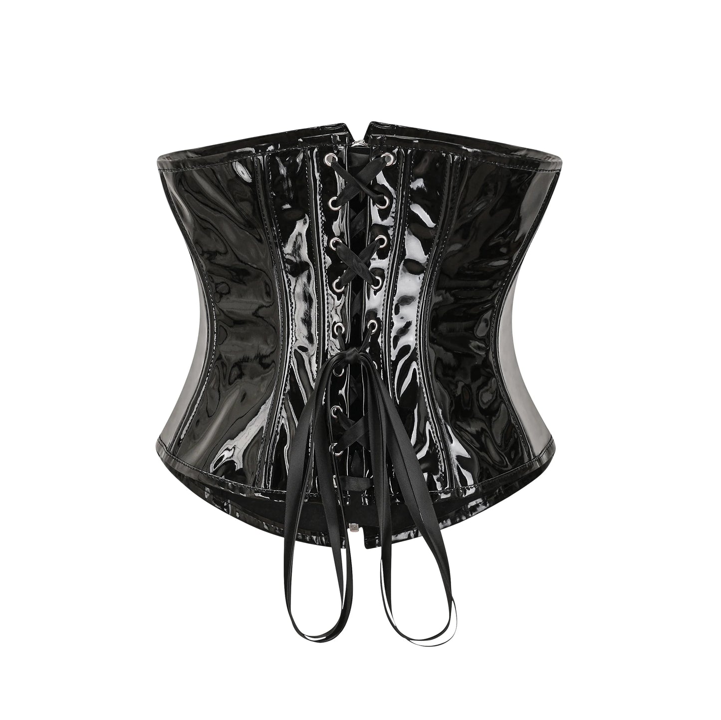 SteamGoth™ Steampunk Underbust PVC Leather Corset