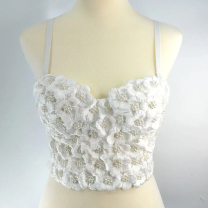 DiamondShine™ Y2K Sequin Push-Up Crop Top
