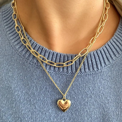 Retro Radiance – Vintage Layered Necklace for Women
