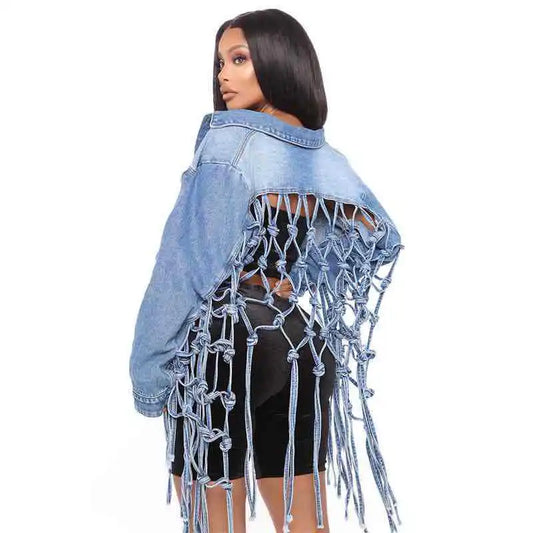 Gridfall Cropped Denim