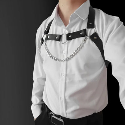 Steel Pulse – Leather Punk Chest Harness