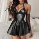 LUSTRA Bonded Lace-Up Backless Teddy