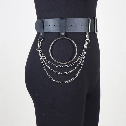 Voidframe - Punk Chain O-Ring Waist Harness