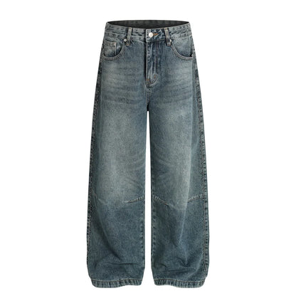 Rustgrade – Washed Rivet Utility Denim Pants