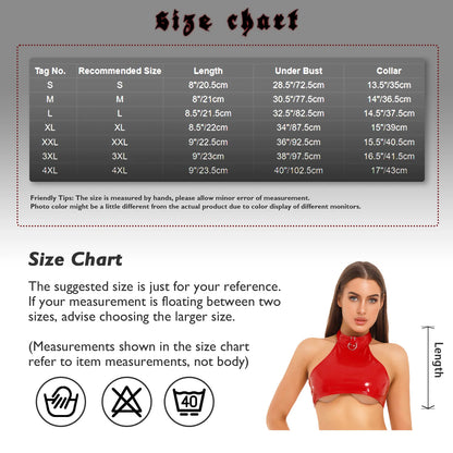 RINGSIGNAL Patent Halter Crop — O-Ring, Backless