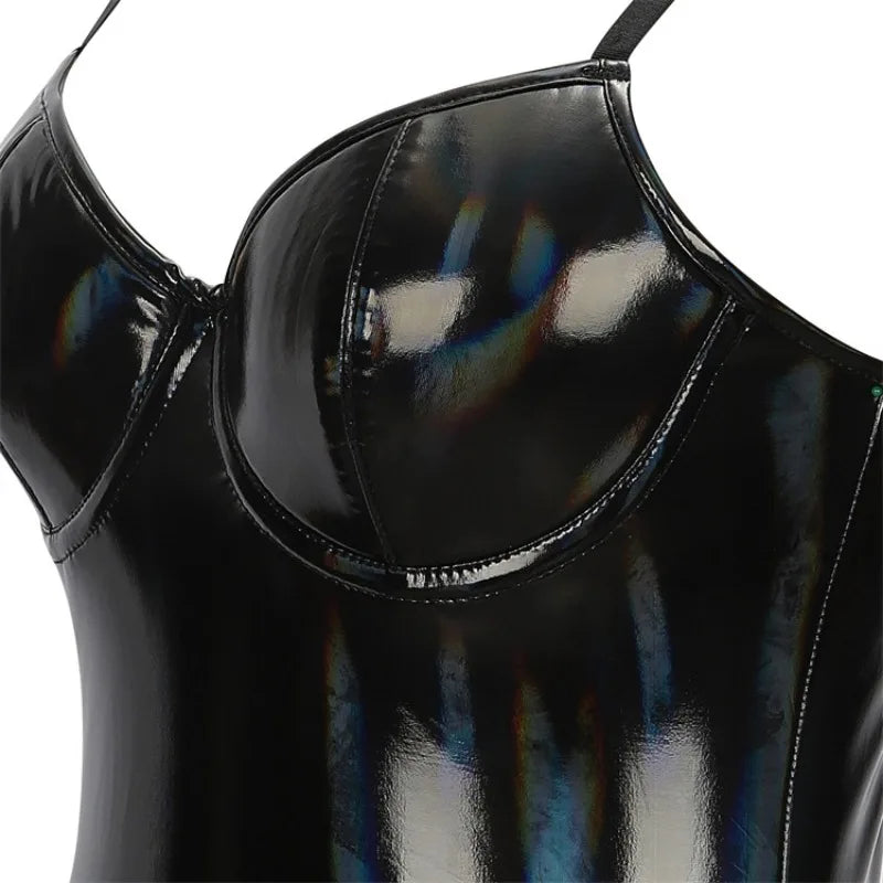 LUSTRA Sculpt PU Bodysuit