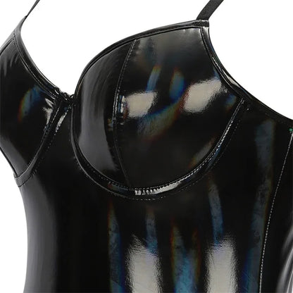 LUSTRA Sculpt PU Bodysuit