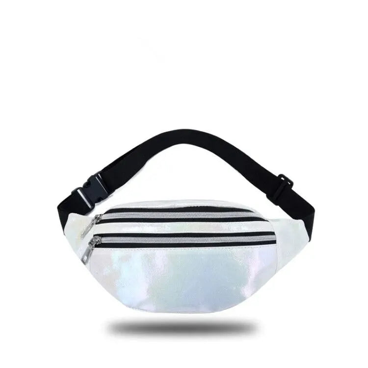 Prism Pulse – Holographic Waist Fanny Pack
