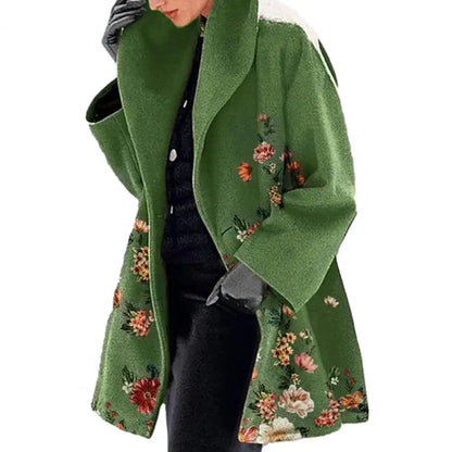 Noir Botanica Midi Coat
