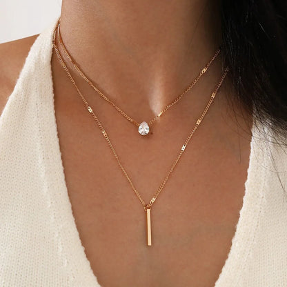Retro Radiance – Vintage Layered Necklace for Women