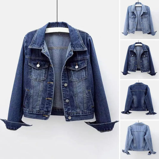 Retroline Cropped Denim Jacket