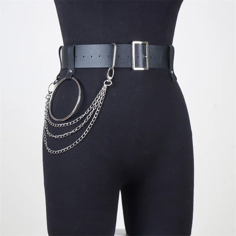 Voidframe - Punk Chain O-Ring Waist Harness