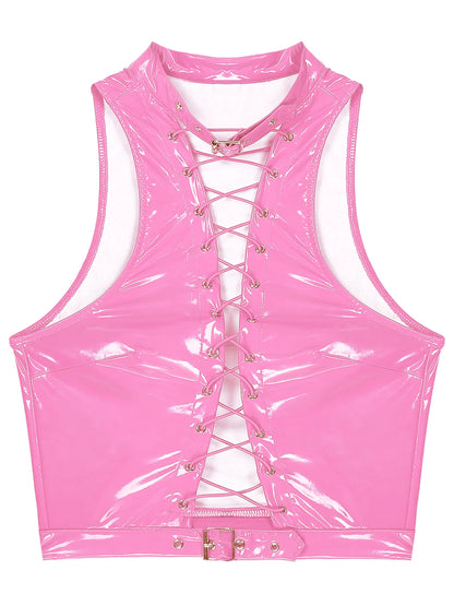 VOIDLACE Cut-Out Vest — Hot