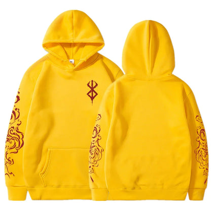 BERSERK//ACID Gothic Oversized Hoodie – Harajuku Dark Streetwear