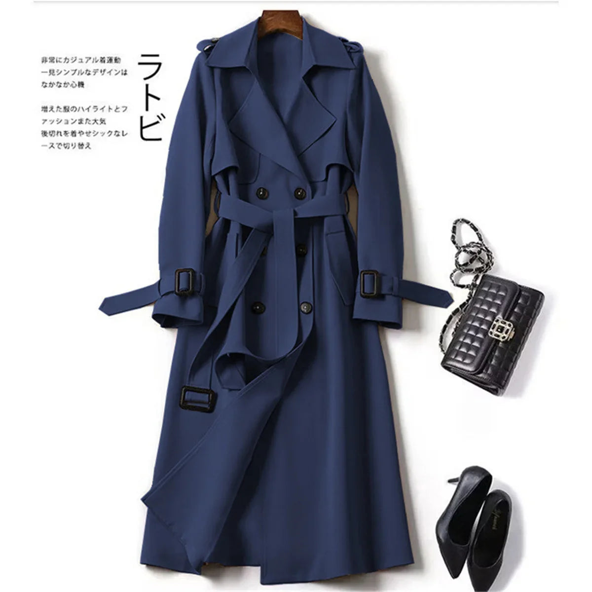 Cyberdelika Brit Noir Midi Coat