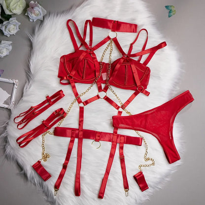 LUSTRA Chain Halter 4-Piece Set