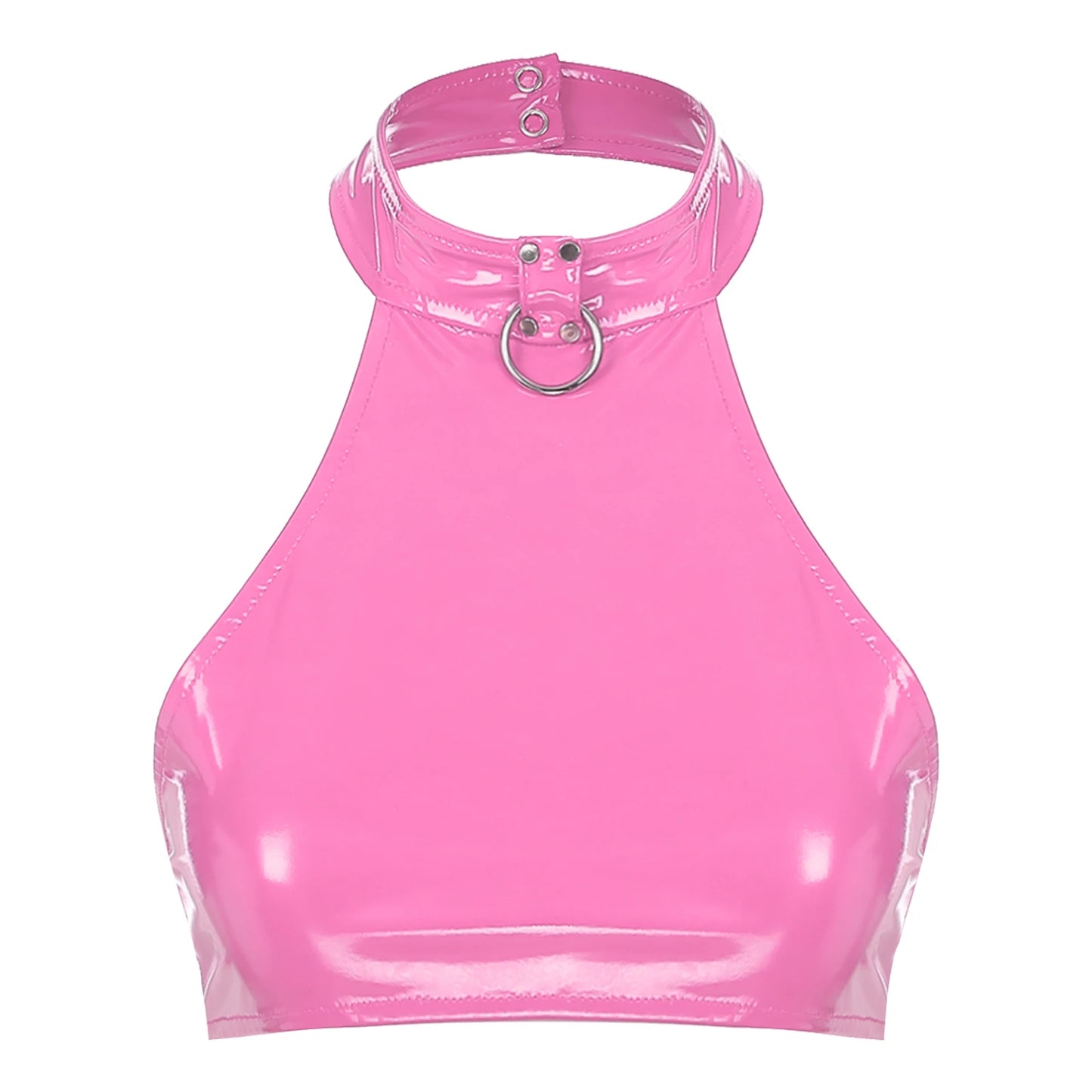 RINGSIGNAL Patent Halter Crop — O-Ring, Backless